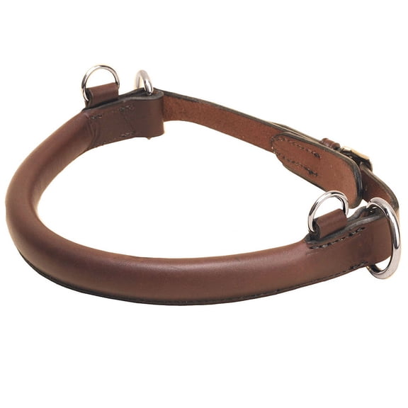 Tory Leather Jump Padded 1 Noseband Rings Reins Headstall Attachment Havana