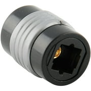 TosLink Optical Coupler Digital Audio Fiber Optic Female Extension Adapter, 2-Pack