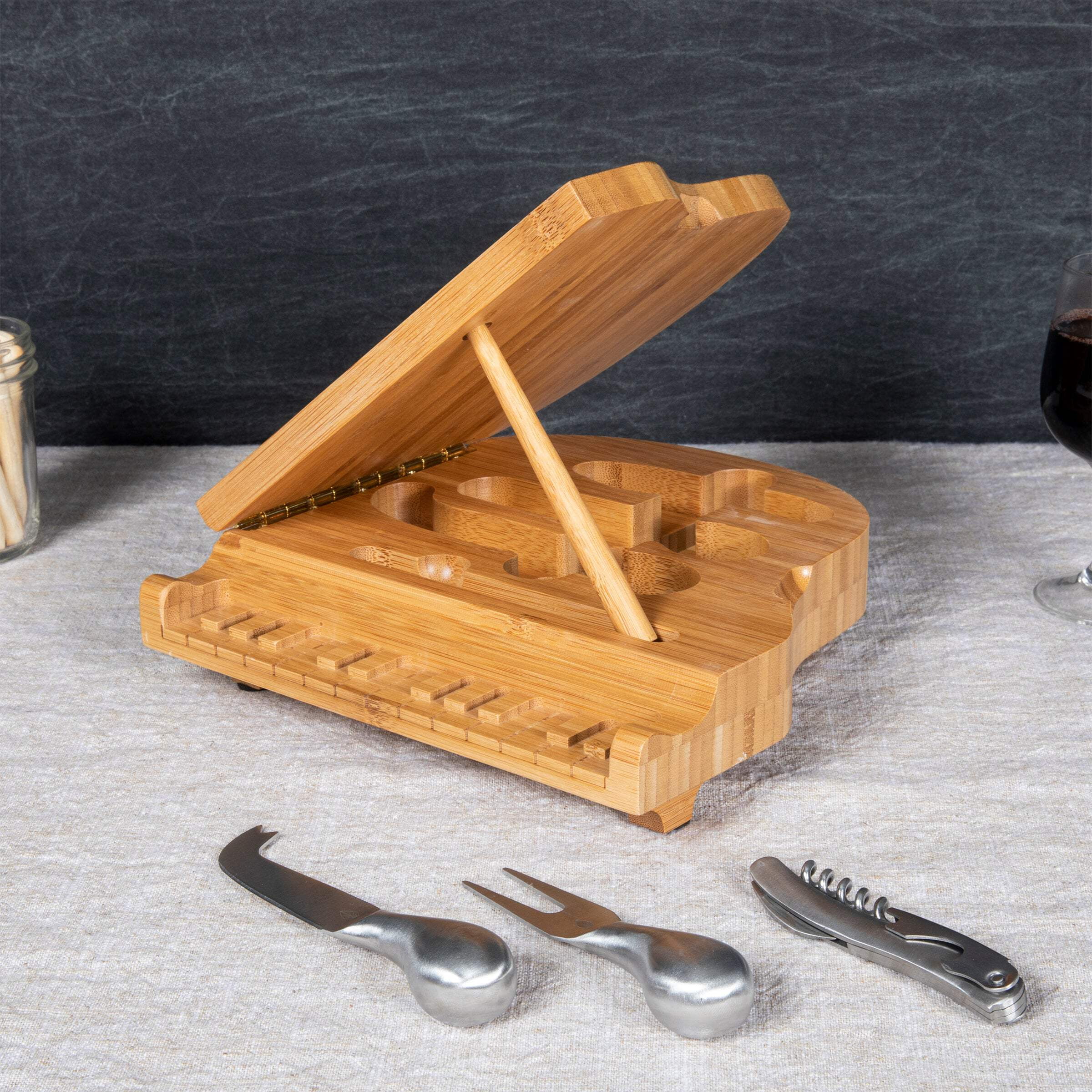 Bamboo Grand Cheese Serving Set - Picnic Time