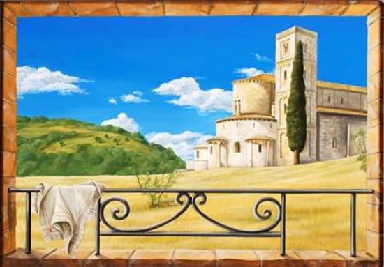 Toscana abbazia di Sant Antimo Canvas Art - Chiara Spataro (20 x 28)