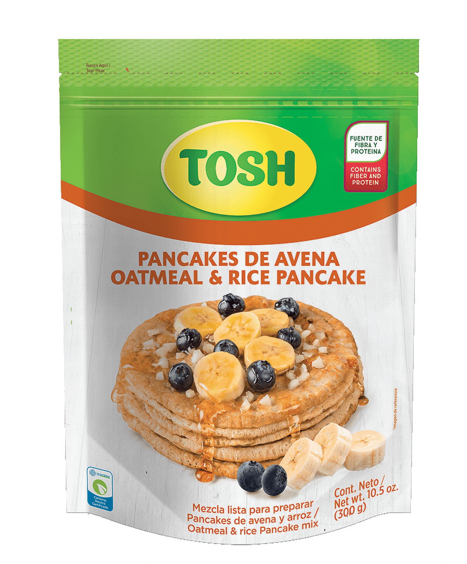 Tosh Oatmeal & Rice Pancake Mix 10.5 Oz