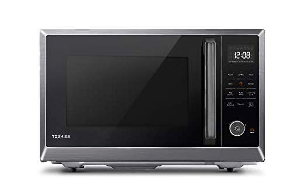 Toshiba 1.0 Cu. ft 8-in-1 Air Fryer Microwave Oven Combo, 1000 Watts, Black  Stainless Steel, ML2-EC10SA(BS) 