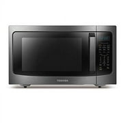 Toshiba 1.5 cu. ft., 1000 Watts Multi-Functional Microwave Oven, Smart Sensor, ML-EC42PBS, Black Stainless Steel
