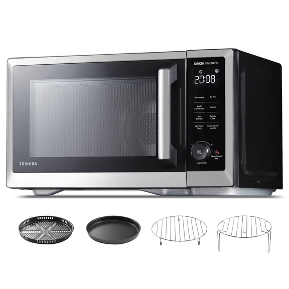Toshiba 1 cu ft Countertop Microwave Ovens in Silver