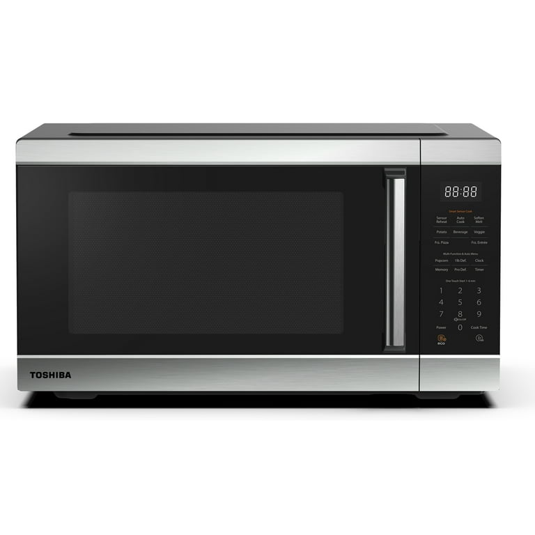 Toshiba 2.0 Cu. ft. Family-Size 1200-Watt Stainless Steel Microwave Oven  with Sensor
