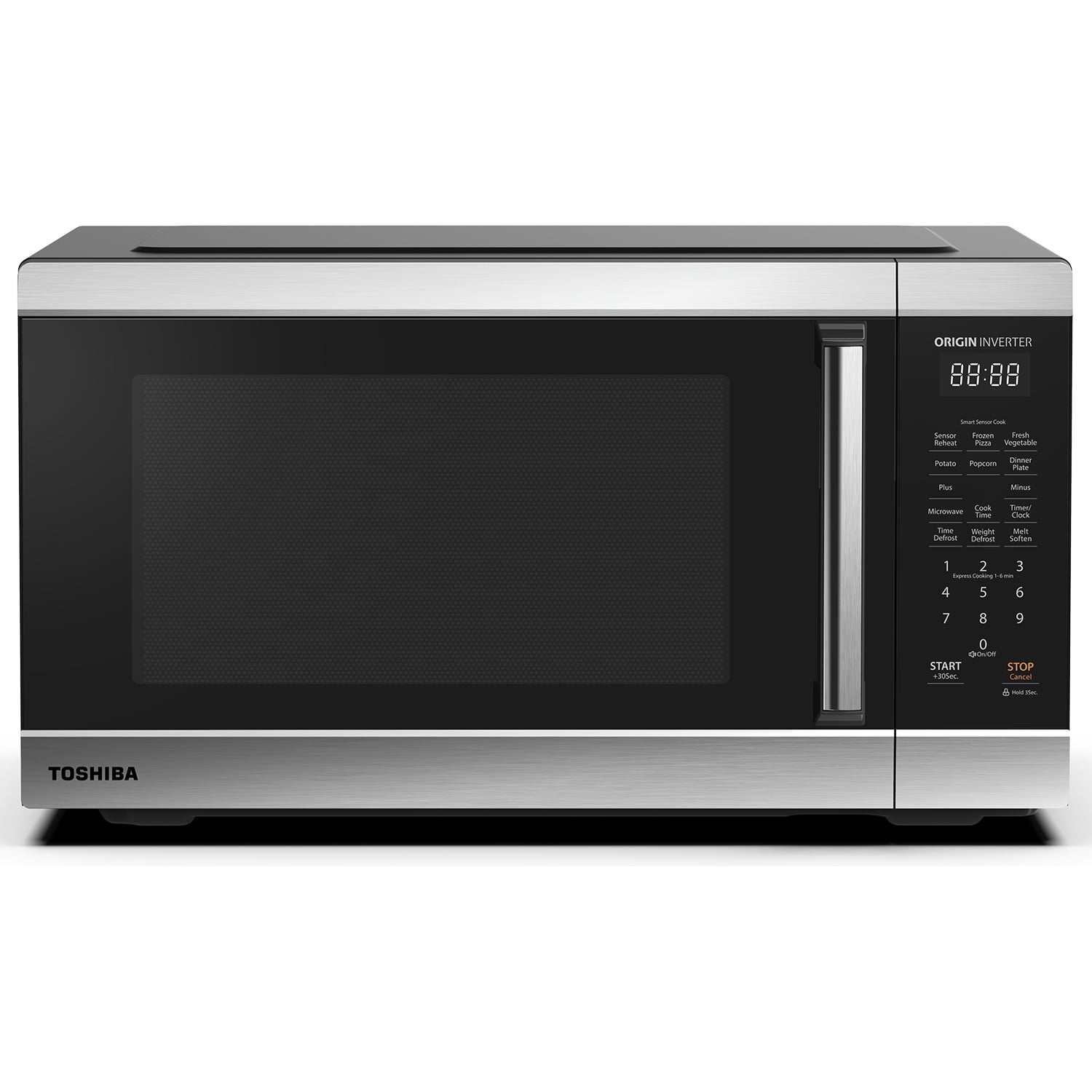Stainless Steel 25 Countertop Microwave Oven with Convection