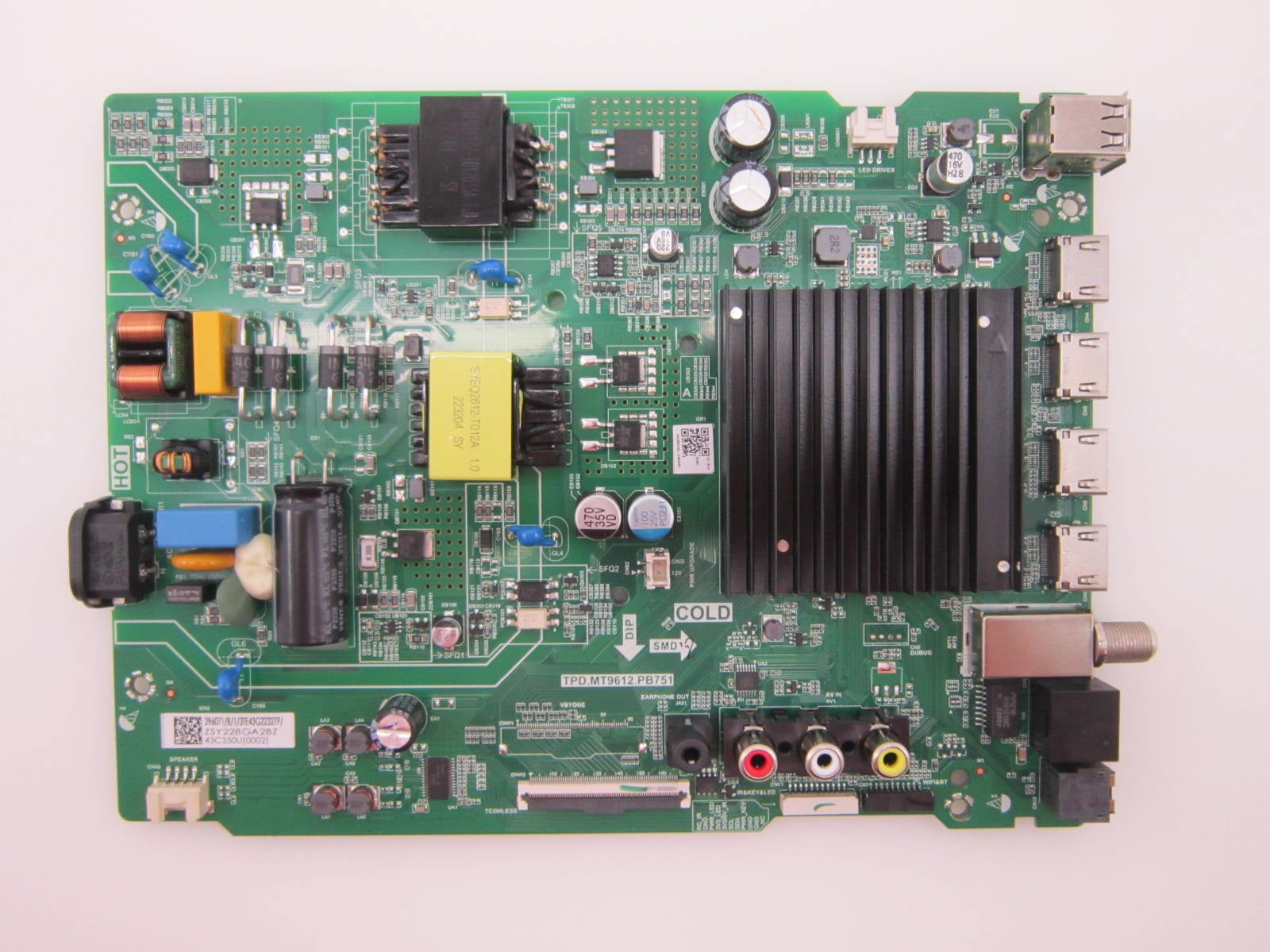 Toshiba 43C350KU Main Board 302835 (TPD.MT9612.PB751)