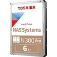 thumbnail image 1 of Toshiba N300 PRO 6TB Large-Sized Business NAS (up to 24 Bays) 3.5-Inch Internal Hard Drive - Up to 300 TB/Year Workload Rate CMR SATA 6 GB/s 7200 RPM 512 MB Cache - HDWG760XZSTB, 1 of 10