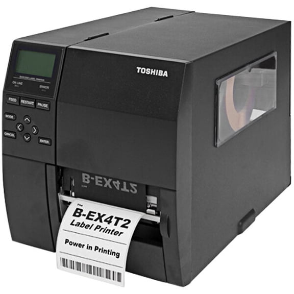 Toshiba B-EX4D2 Industrial 4" Direct Thermal Label Printer 203 dpi, High-Speed 12 ips, Ethernet & USB, Energy-Efficient, P/N; BEX4D2GS12M01