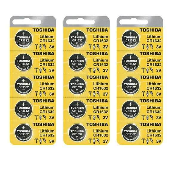 Toshiba CR1632 3 Volt Lithium Coin Battery (15 Batteries|)