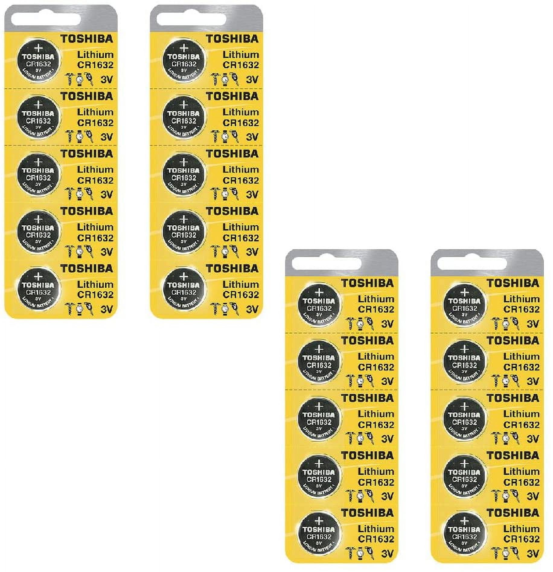 Toshiba CR1632 3 Volt Lithium Coin Battery (20 Batteries)