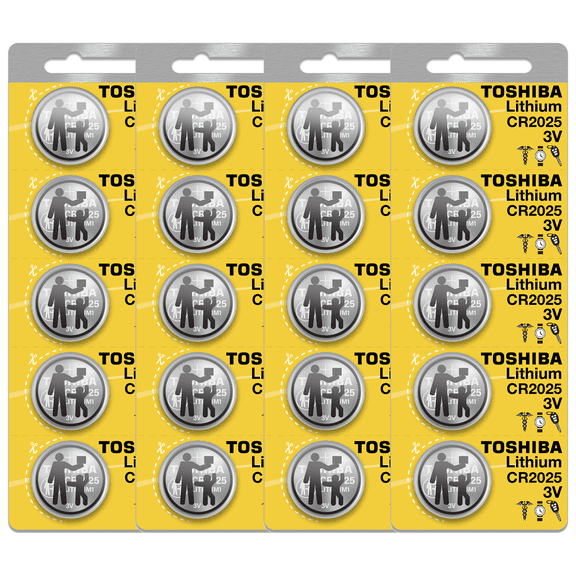 Toshiba CR2025 3 Volt Lithium Coin Battery (4 Packs of 5)