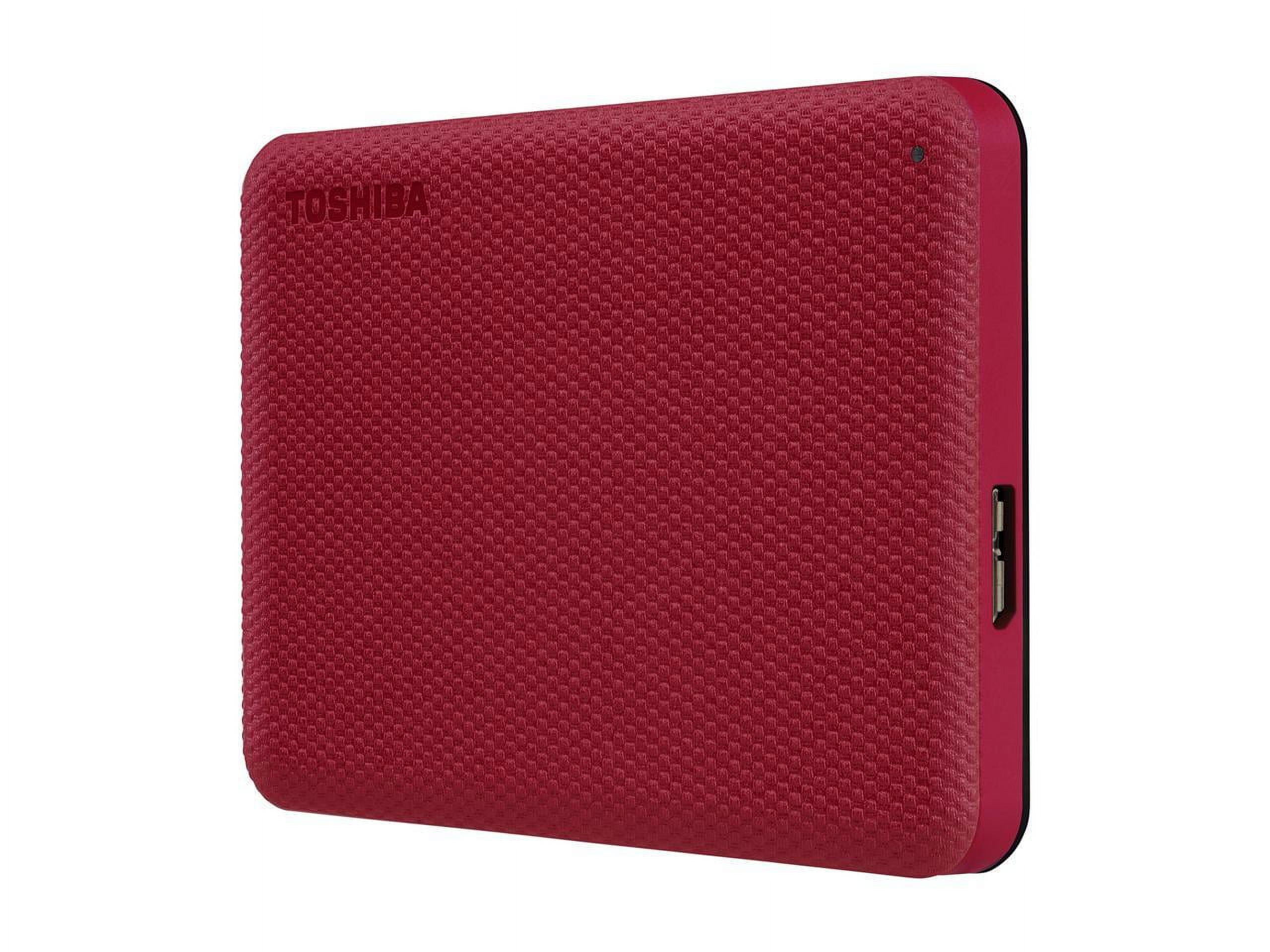 Toshiba Canvio Advance Portable Hard Drive 1TB RED