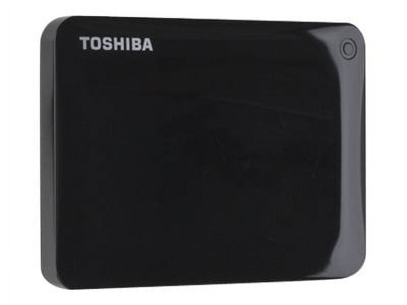 Toshiba Canvio Connect II - Hard drive - 3 TB - external (portable) - USB 3.0 - 5400 rpm - buffer: 8 MB - 256-bit AES - black - for Dynabook Toshiba Port������g������ R30, Z20, Z30; Toshiba Tecra W50, Z40, Z50; Chromebook 2; KIRA 10 - image 1 of 3