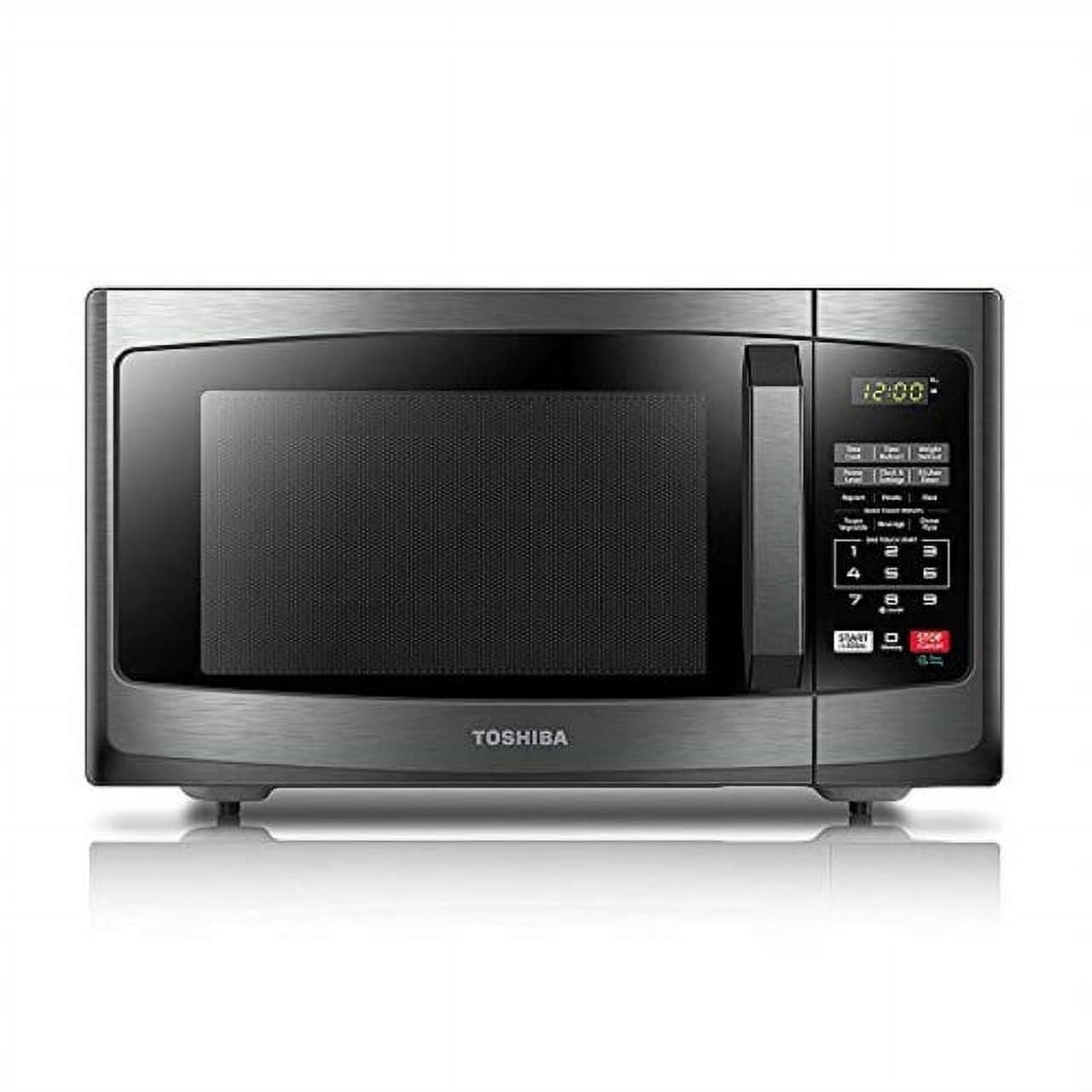 Toshiba Microwave Oven, New, 0.9 Cu. Ft, 16 in, Countertop, Black, EM925A5A-BS