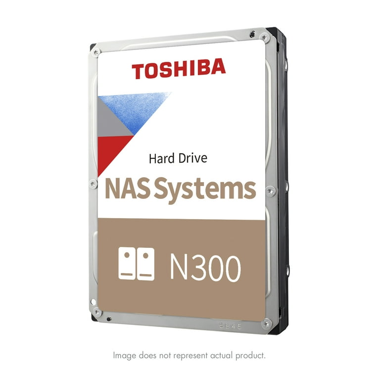 Toshiba N300 10TB NAS 3.5-Inch Internal Hard Drive - CMR SATA 6 Gb/s 7200  RPM 256 MB Cache HDWG11AXZSTA (Pack of 4)