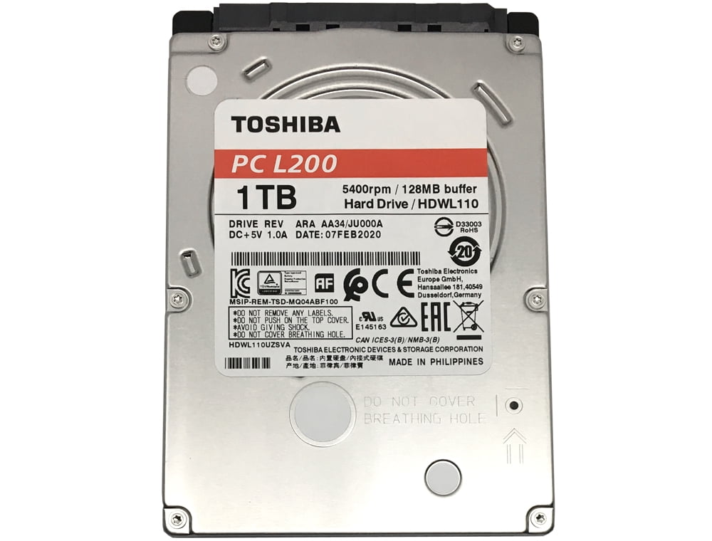 Toshiba Hdd 1tb Inch Toshiba L200 1TB Laptop Hard Drive, 5400RPM