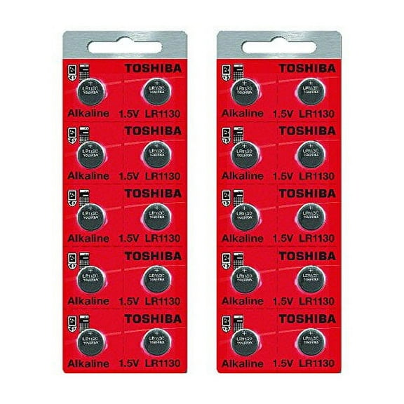 Toshiba LR1130 189 Battery 1.5V Alkaline (20 Batteries)