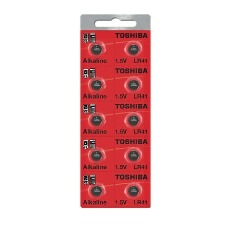 Toshiba LR41 AG3 Alkaline 1.5 Volt Batteries 50 Pack