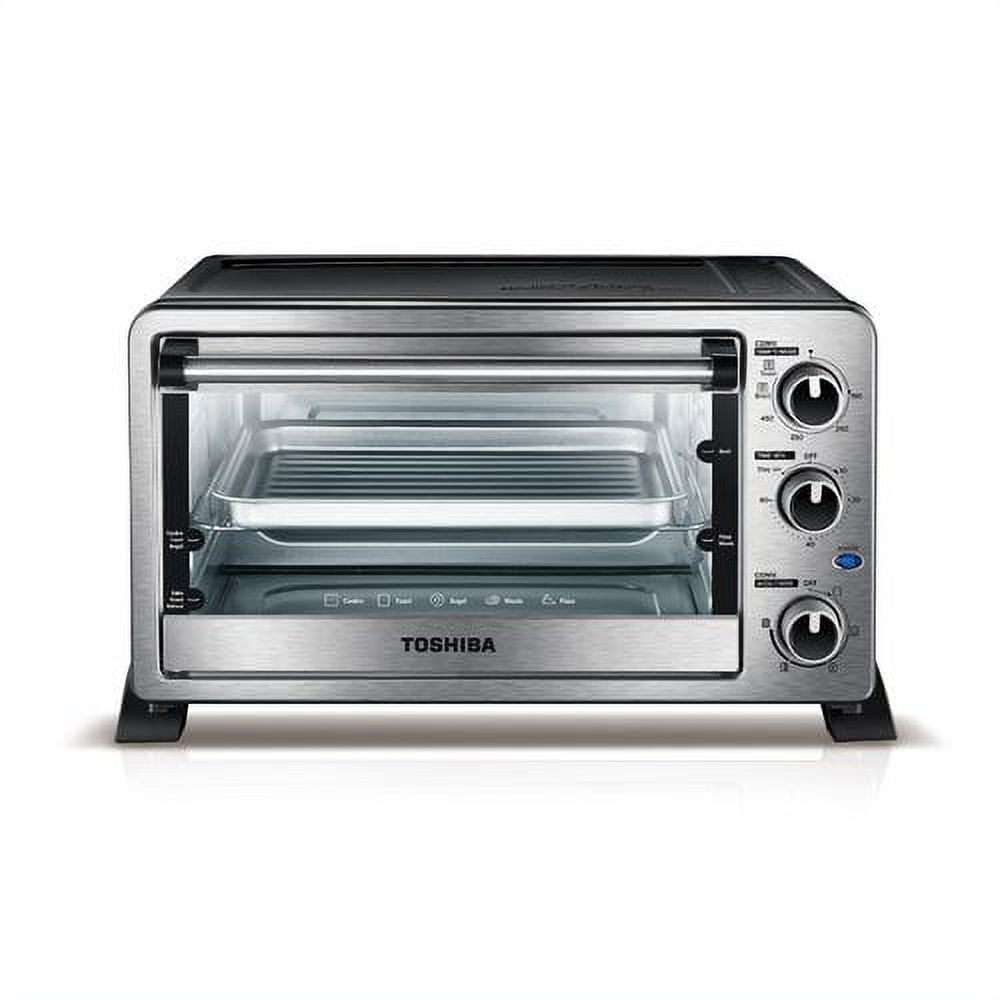 'ㅅ'м ɪ﻿ ʜ ο'ㅅ' Toshiba MC25CEY-CHSS 6-Slice Convection Toaster Oven, Stainless