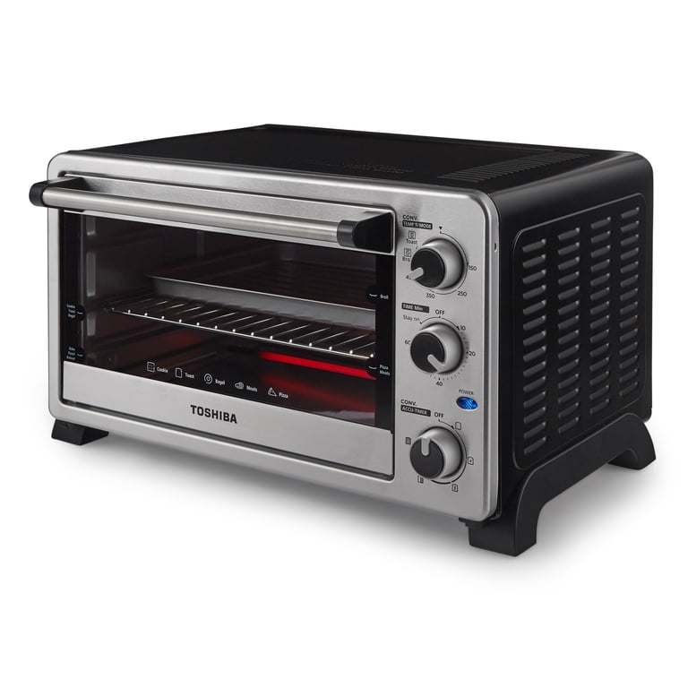 Toshiba MC25CEY-SS 6-Slice Convection Toaster Oven, Stainless