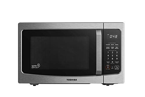 Toshiba ML-EM34P(SS) Smart Countertop Microwave Oven Works with Alexa, Humidity Sensor and Sound On/Off Function, 1100W, 1.3 Cu.ft, Stainless Steel - image 1 of 7