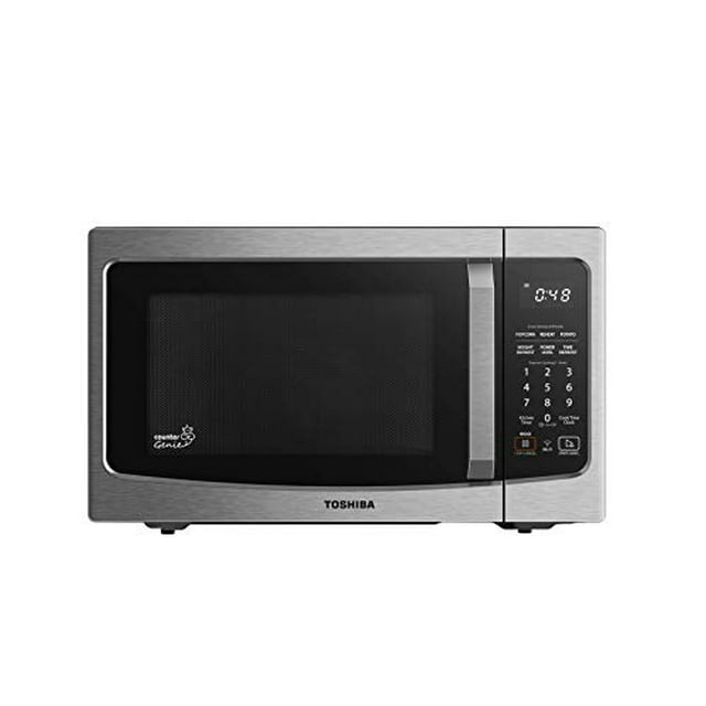 Toshiba ML-EM34P(SS) Smart Countertop Microwave Oven Works with Alexa, Humidity Sensor and Sound On/Off Function, 1100W, 1.3 Cu.ft, Stainless Steel