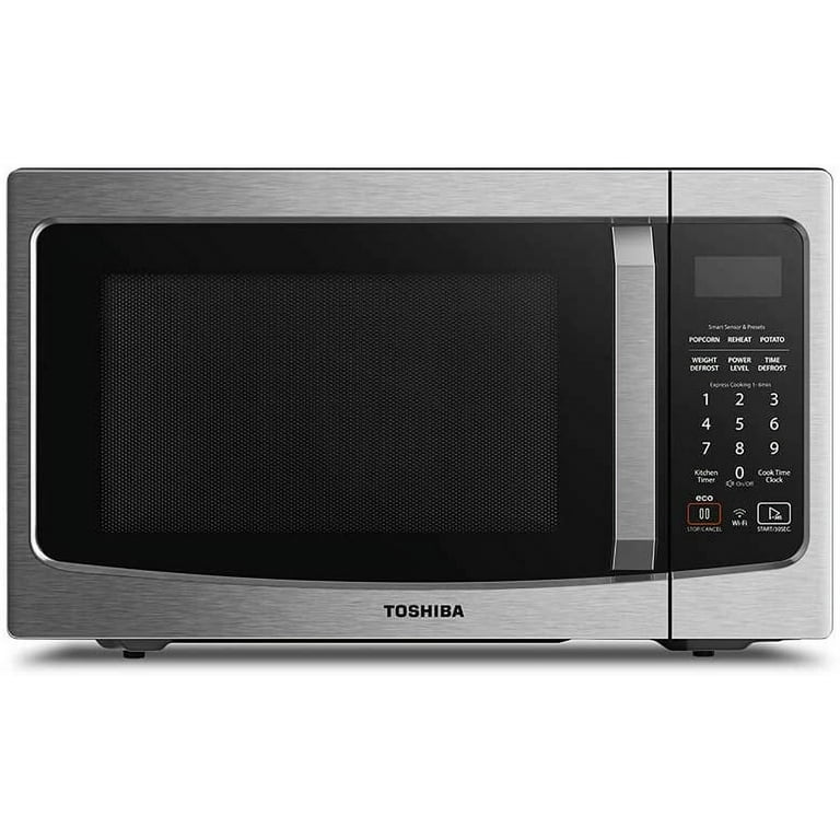 Toshiba ML-EM34P(SS) Smart Countertop Microwave Oven Works with