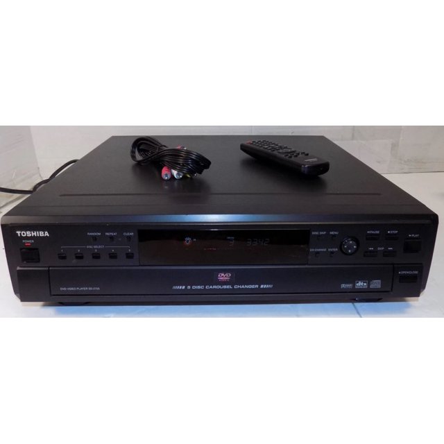 Toshiba SD2705 5 Disc Dvd CD Player 5Disc Carousel CD Dvd Player with