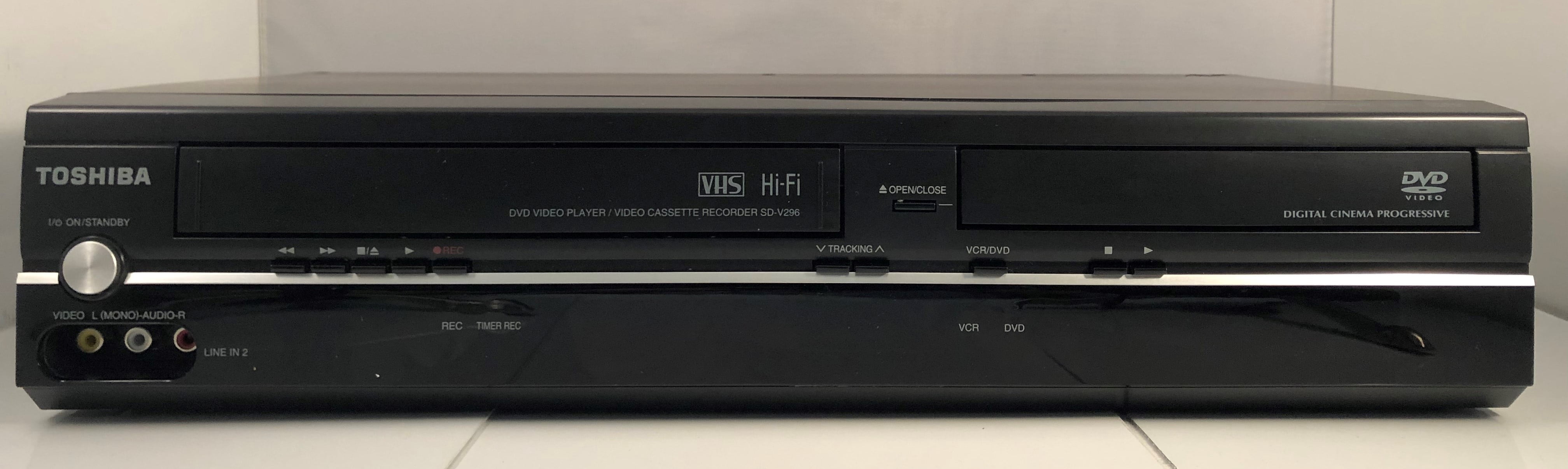Toshiba SDV32K (SDV296) DVD Player/VCR Combo (Used) with Remote, Manual