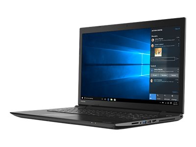 Toshiba Satellite C75D-B7320 - AMD A8 - 6410 / up to 2.4 GHz - Windows 10 Home - Radeon R5 - 6 GB RAM - 750 GB HDD - DVD SuperMulti - 17.3" 1600 x 900 (HD+) - textured resin in jet black - image 1 of 12