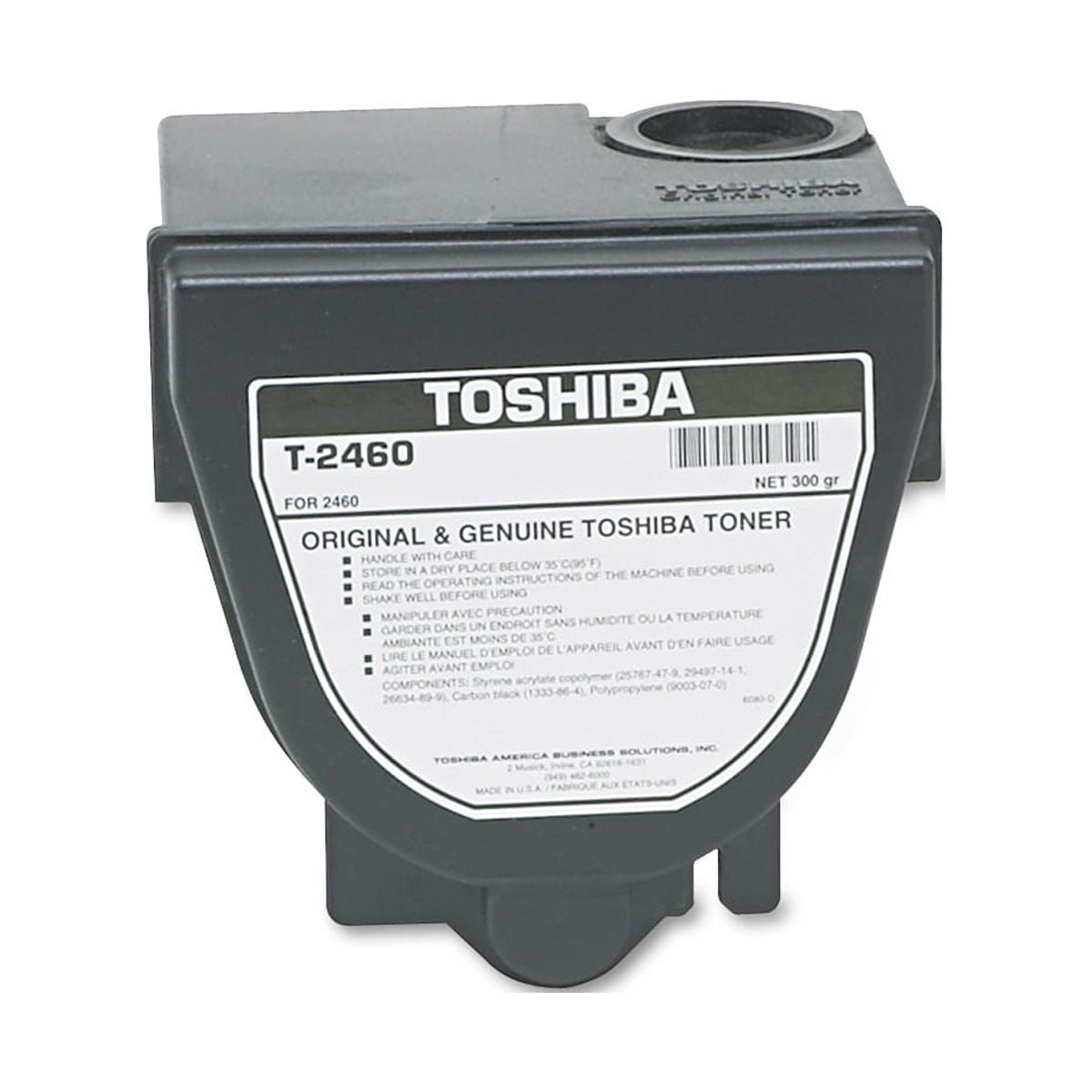 Toshiba T2460 Toner, 10000 Page-Yield, Black