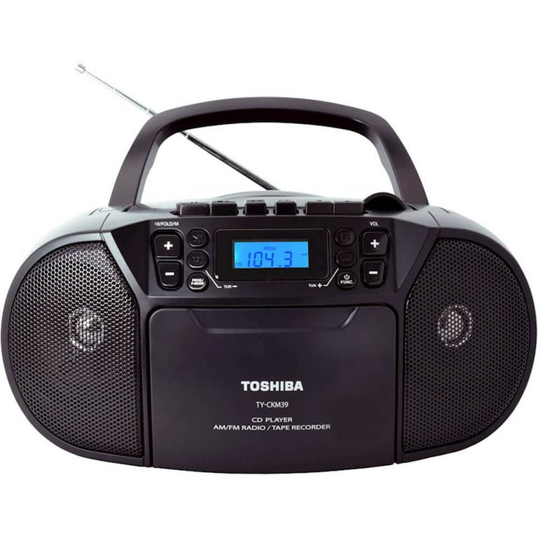 Toshiba TYCMK39 CD-RW/CD-R/CD-DA Boombox with AM/FM Radio - Black