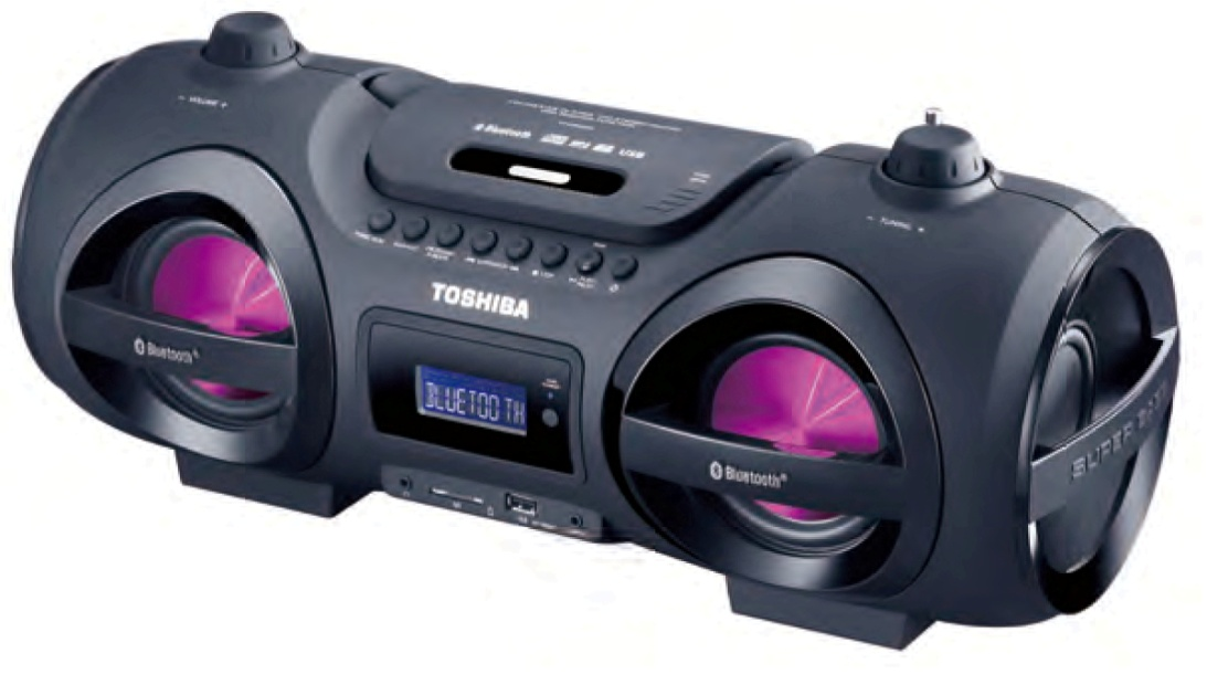 Toshiba TYCWU500 25W Portable Bluetooth CD Boombox - image 1 of 4