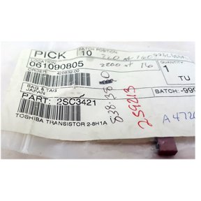 Toshiba VCR Replacement Transistor Part No. 2SC3421