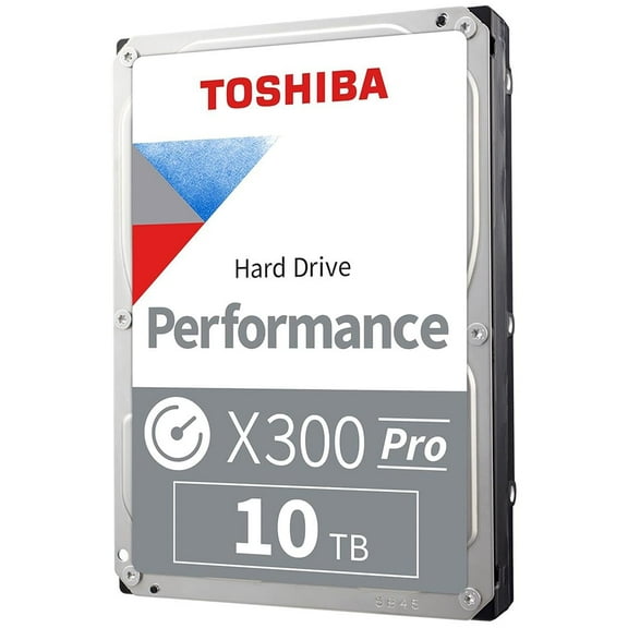Toshiba X300 10TB Performance & Gaming 3.5-Inch Internal Hard Drive - CMR SATA 6 GB/s 7200 RPM 256 MB Cache - HDWR11AXZSTA