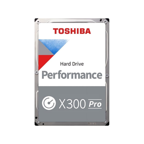 Toshiba X300 PRO 12TB High Workload Performance for Creative Professionals 3.5-Inch Internal Hard Drive – Up to 300 TB/Year Workload Rate CMR SATA 6 GB/s 7200 RPM 512 MB Cache - HDWR51CXZSTB