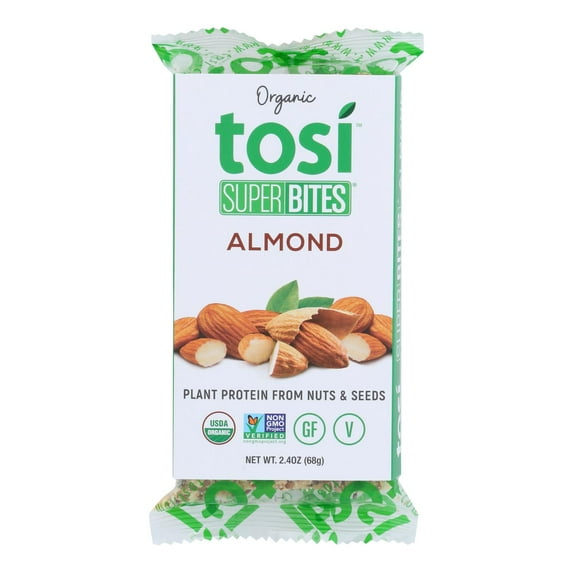 Tosi, Snack Bars, GMO Free, Almond, 12 Ct, 2.4 Oz