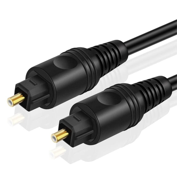 Toslink Digital Optical Audio Cable 1.5M, Fiber Optic Cord for Sound Bar TV Home Theater