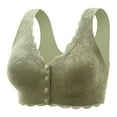 thumbnail image 1 of Tosmy Bras For Women Front Side Buckle Lace Edge No Underwire Movement Seamless Gathering Adjustment Yoga Sleep Large Bra Everyday Bras, 1 of 8