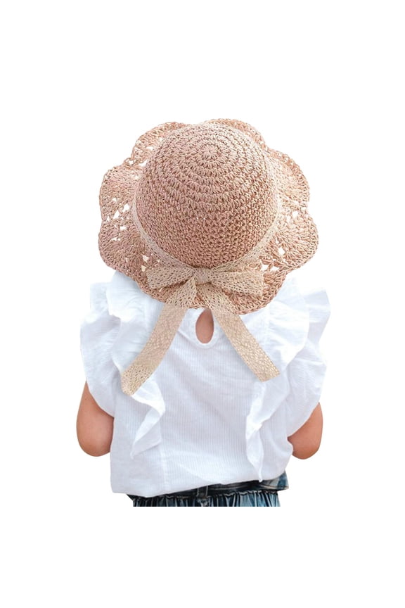 Toddler Sun Hat Unisex Baby Spring Summer Straw Hat With Wide Brim For Girl Boy Beach Outdoor Play Funny For S