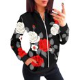 Tosmy Jackets For Women Womens Casual Daily Jackets Lightweight Zip Up