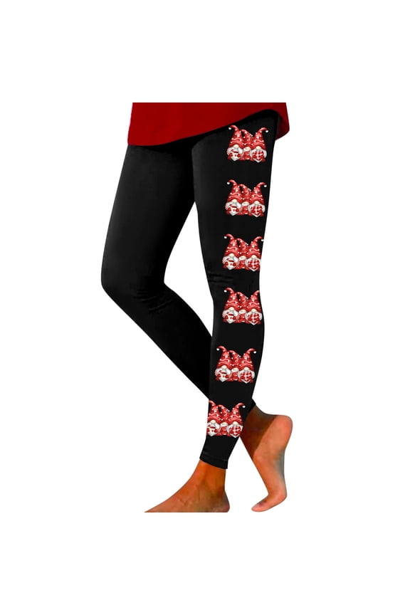 Leggings For Women Womens Valentine's Day Print Tights Leggings Control Yoga Sport Leggings Soft