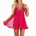 thumbnail image 1 of Tosmy Lingerie For Women Lace Chemise Sleepwear Ladies Pajama Nightgown For Anniversary Honeynoon Daily Wear Nightgown, 1 of 9