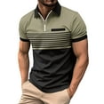 thumbnail image 1 of Tosmy Mens Polo Shirt Male Spring Summer Breathable Short Sleeve Button Lapel Pocket Bottoming Shirts Mens Shirt, 1 of 5