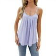 thumbnail image 1 of Tosmy Tank Tops For Women Summer Ladies T Shirt Tank Top Sleeveless U Neck Eyelet Embroidery Loose Fit Casual Summer Hollow Vest Suspenders Vest For Women Trendy, 1 of 9