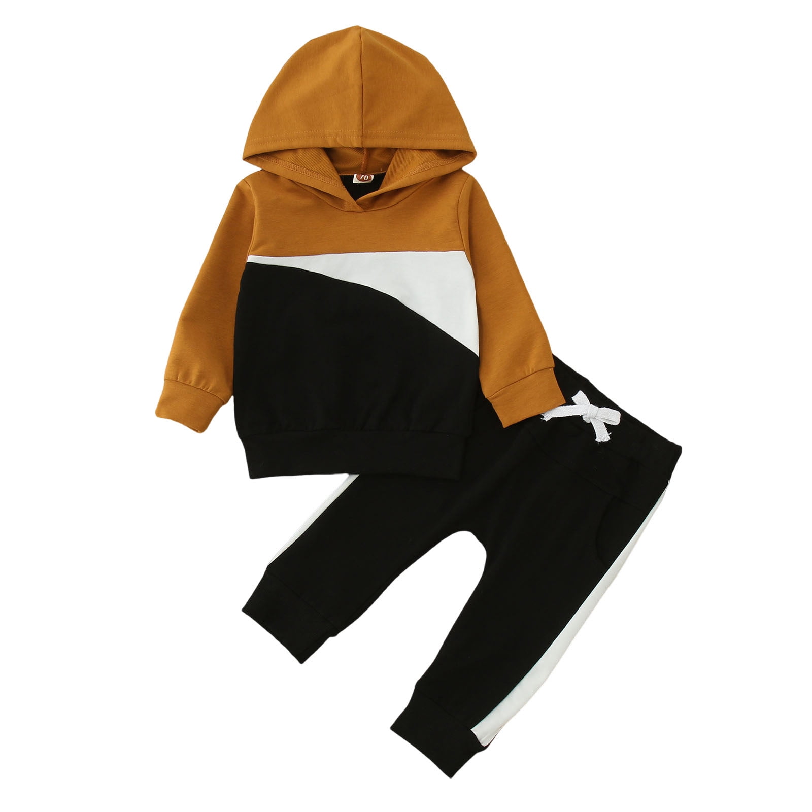 Tosmy Toddler Boy Clothing Winter Long Sleeve Patchwork Color Print