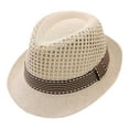 thumbnail image 1 of Tosmy Toddlers Sun Hat Toddler Boys Girls Sunscreen Hat Summer Bow Straw Braided Beach Hat Sun Hat Funny One Size, 1 of 4