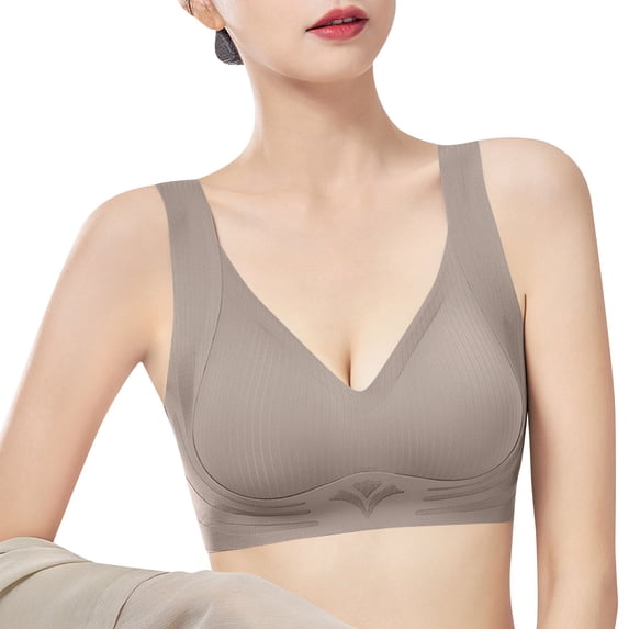 Tosmy Women's Bras Ladies Seamless Underwire Comfortable Full Cup Bra Hot Off The Shelf Bra Comfortable Everyday Bra