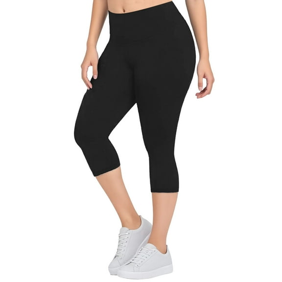 Tosmy Women's Legging Pants Plus Size Leggings For Women Capri Yoga Pants Butt Lifting Shapewear Women's Clothing Comfortable